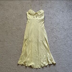Mura Boutique butter lemon midi dress